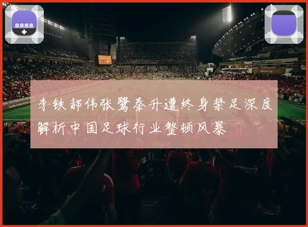 李铁郝伟张鹭秦升遭终身禁足深度解析中国足球行业整顿风暴