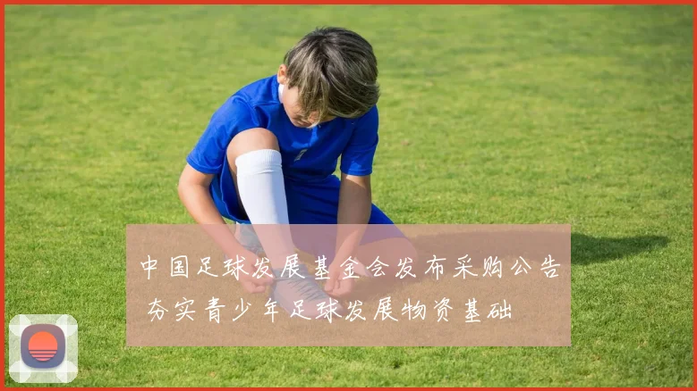 中国足球发展基金会发布采购公告 夯实青少年足球发展物资基础